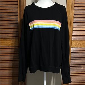 good hYOUman “believe in the good” Black Sweatshirt